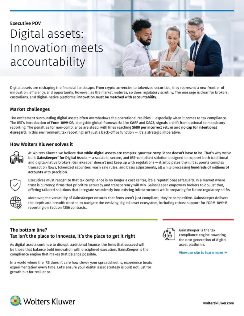 Digital assets: Innovation meets accountability — front cover