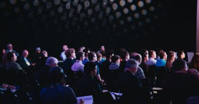 Audience seated at a conference