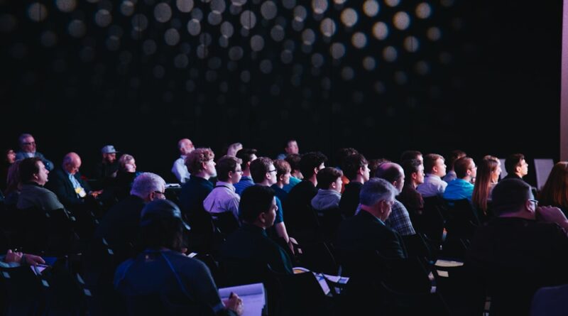 Audience seated at a conference