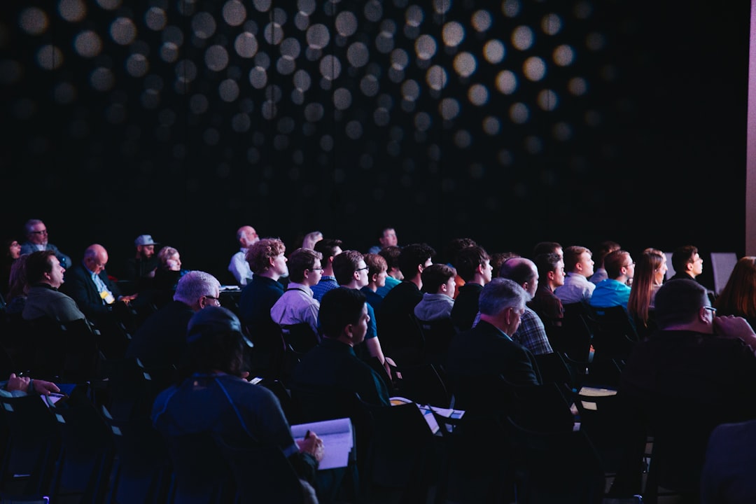Audience seated at a conference